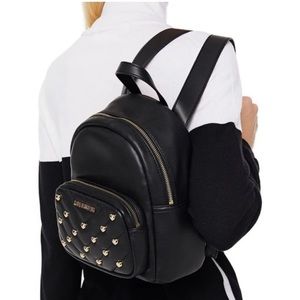 Moschino black mini backpack